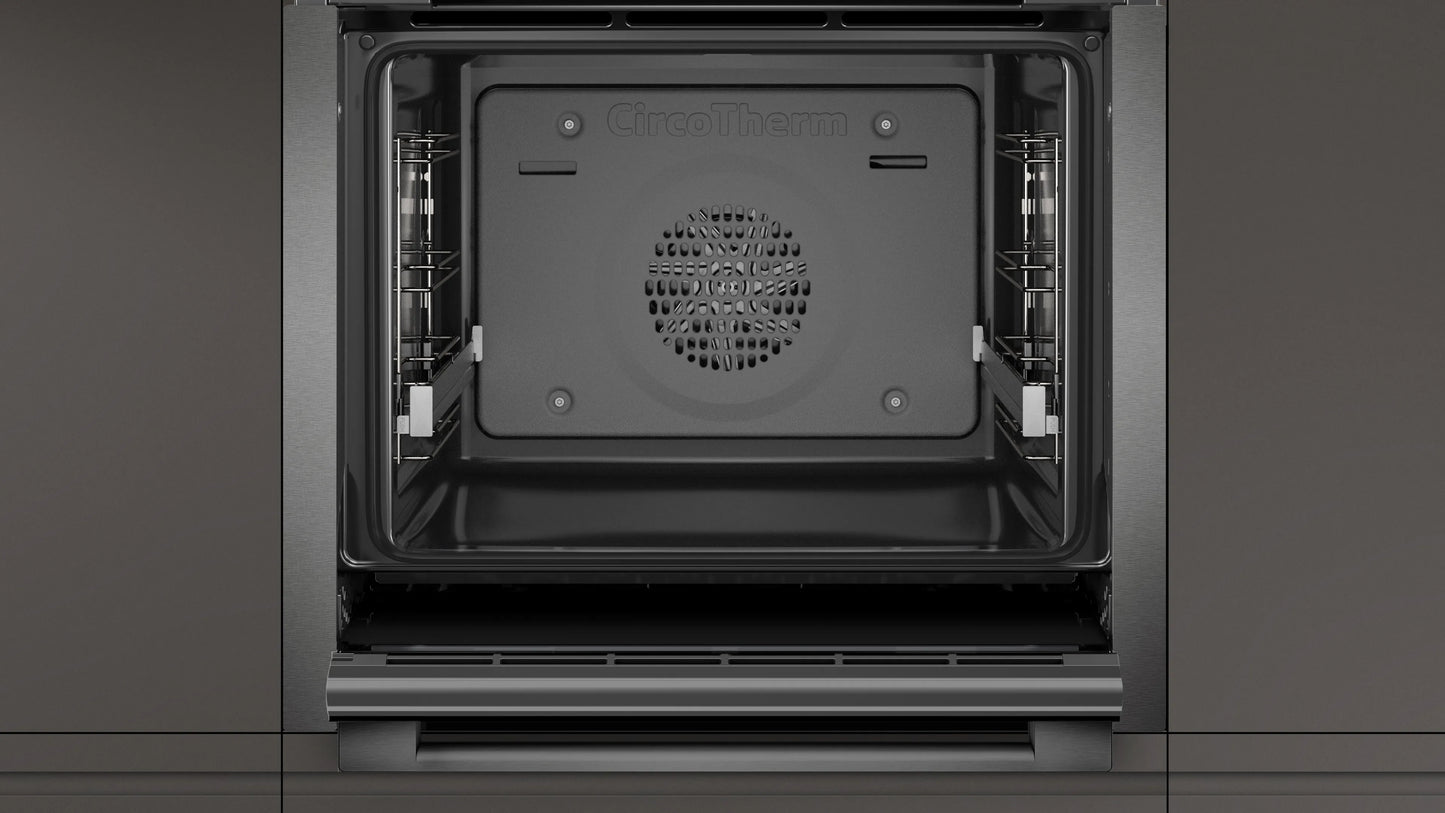 Neff B3ACE4HG0B Built In Electric Single Oven - Black with Graphite Trim