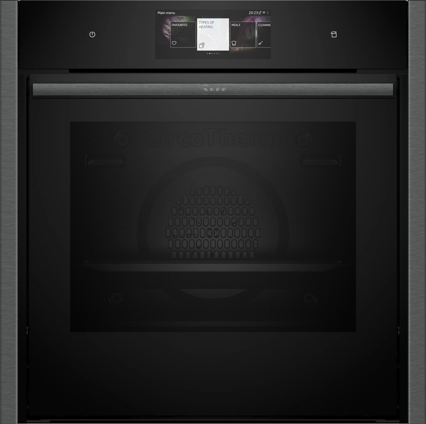 Neff B64FT53G0B Built-In Slide and Hide Single Ovens - Black with Graphite-Grey Trim N90