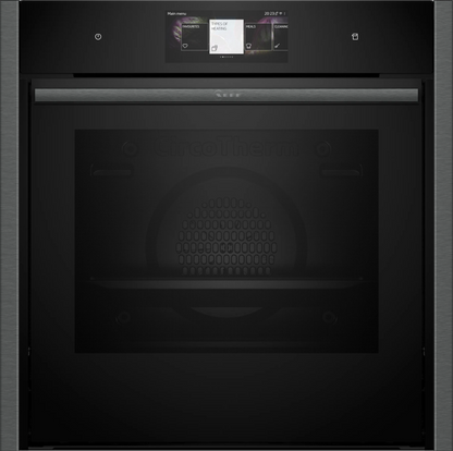 Neff B64FT53G0B Built-In Slide and Hide Single Ovens - Black with Graphite-Grey Trim N90