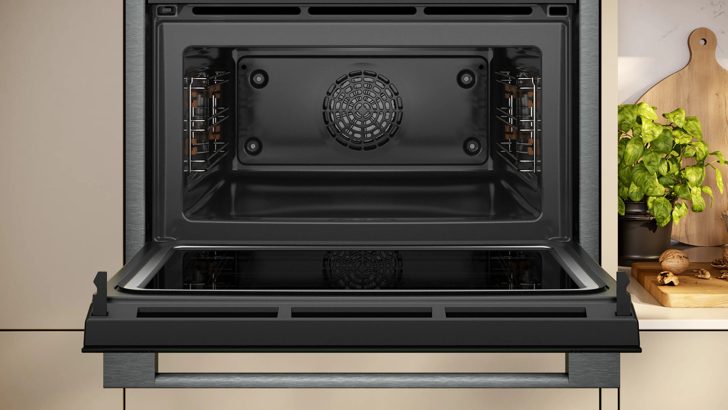 Neff C24MR21G0B Compact 45cm Ovens with Microwave - Black with Graphite-Grey Trim