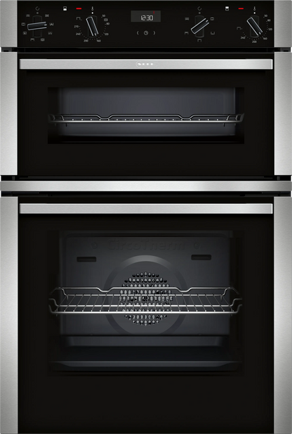 Neff U1ACE2HN0B N50 CircoTherm Built In Double Oven - Stainless Steel