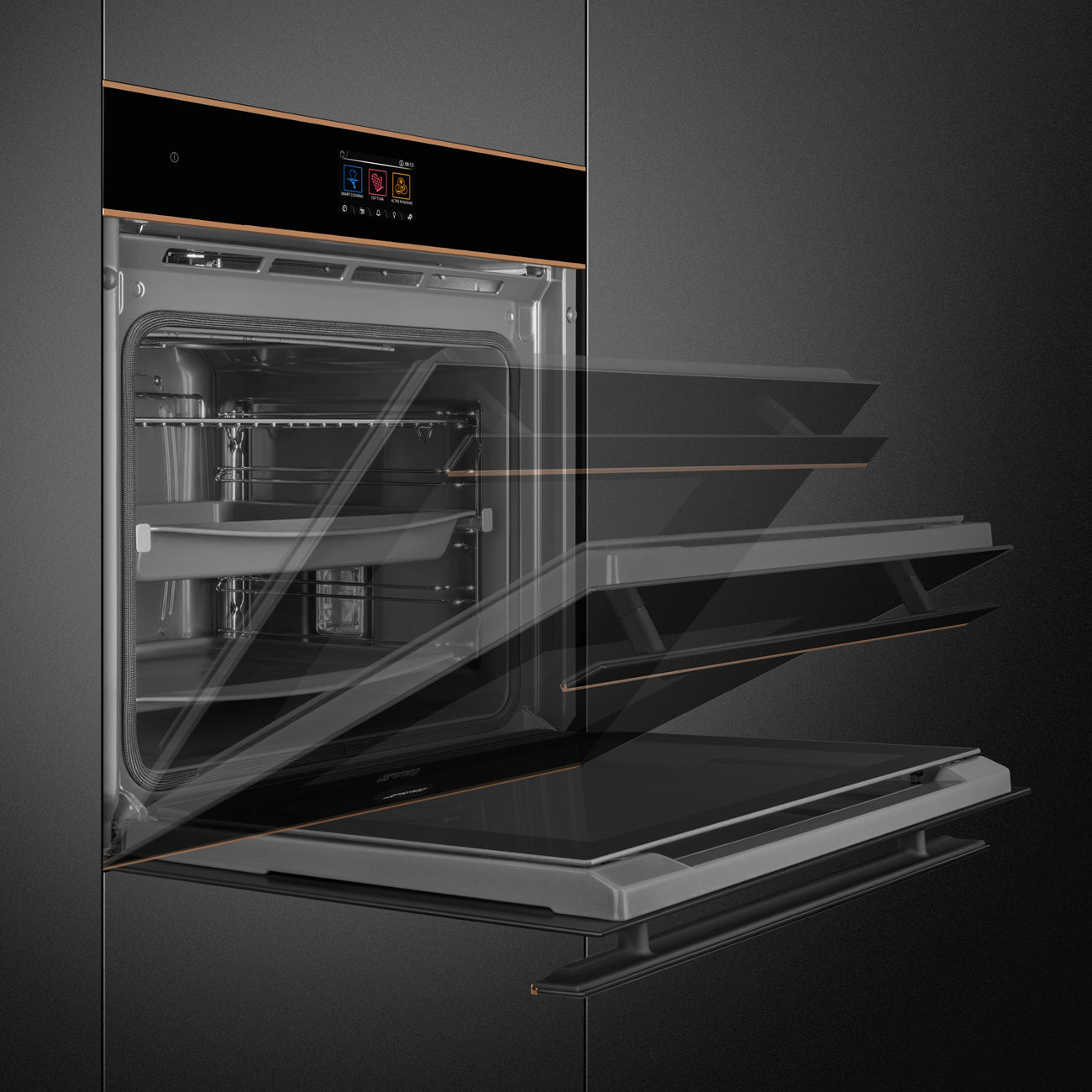 Smeg SOP6604TPNR 60cm Dolce Stil Novo Pyrolytic  VIVOScreen