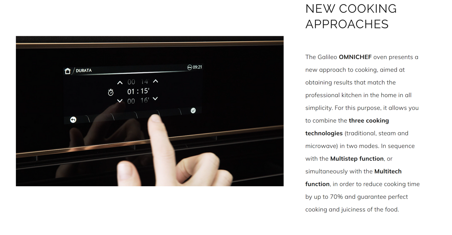 Oven Galileo Omnichef Dolce Stil Novo